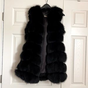 Fox fur vest